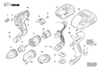 Bosch 3 603 JB5 101 Advancedimpact 18 Cordless Impact Drill 18 V / Eu Spare Parts